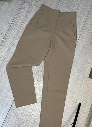 Бежеві брюки zara