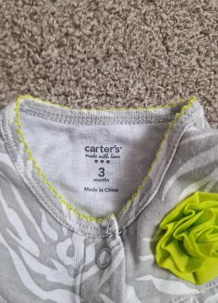 Carter's боди для девочек 3