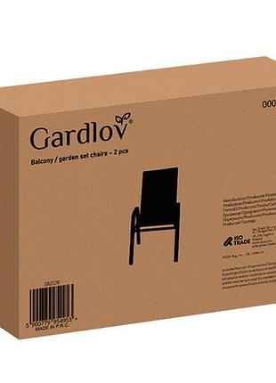 Набір садових стільців 2 шт gardlov 27565 3