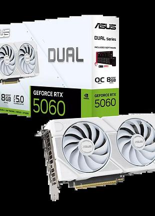 Відеокарта rtx 5060 8gb gddr7 dual oc white asus (dual-rtx5060-o8g)