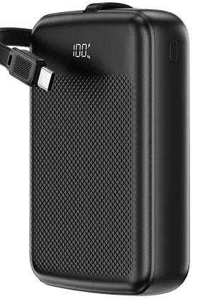 Умб acefast m14 pd20w power bank with cable 20 000 mah black