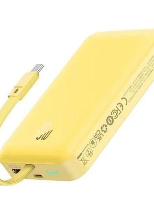 Умб baseus magnetic mini wireless fast charge type-c edition 10 000 mah 30w yellow p1002210by23-00