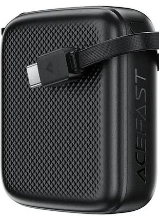 Умб acefast m15 pd22.5w power bank with cable 10 000 mah black