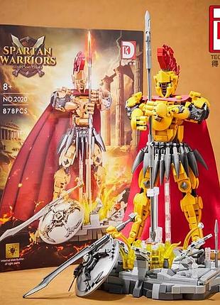Конструктор спартанский воин (spartan warrior) || 878 деталей || большая фигурка