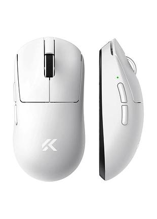 Игровая беспроводная мышка mchose a7 v2 pro / 8k / paw3395 / tri-mode / white / белая