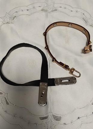 Шкіряні ремінці hermès kelly та louis vuitton