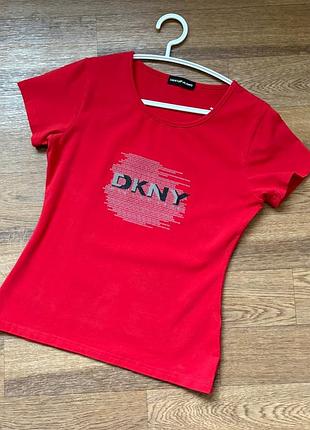 Красная футболка dkny #308