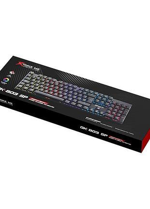 Клавіатура xtrike me mechanical wired keyboard gk-803 | 104 keys, rgb, en layout|