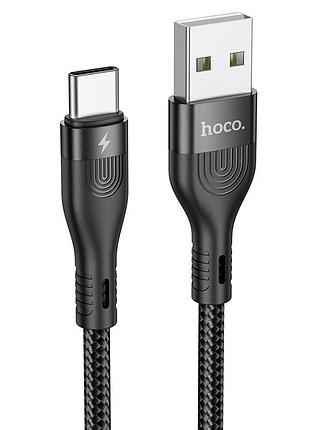 Кабель hoco type-c cool charging data cable du14 |1m, 3a| 2