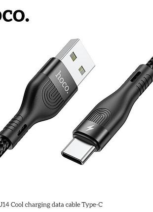 Кабель hoco type-c cool charging data cable du14 |1m, 3a| 8