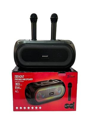 Портативная bluetooth колонка zqs4247 с usb и картой памяти