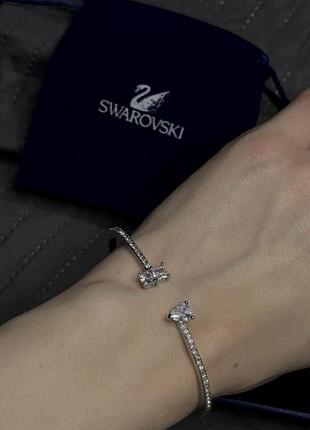 Браслет swarovski🦢 срібний, оригінал,  носили тільки 3 рази, стан нормальний