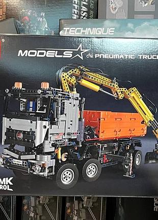 Конструкторна машинка technik mould king mercedes arocs 19007(2819 деталей) радіокерування, 1:8 масштаб