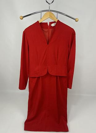 Жіноча вінтажна сукня valentino miss v wool dress made in italy