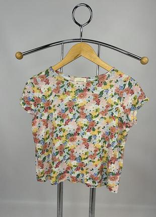 Жіноча футболка sézane linen floral top