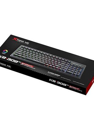 Клавіатура xtrike me wired keyboard kb-309 bk | 100 keys, rgb, en layout|