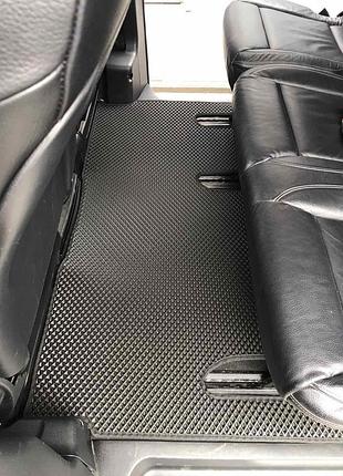 Коврики eva v-class extralong 2 боковых (только самовывоз, полный салон, черный) для mercedes vito/v-class w447 2014- гг