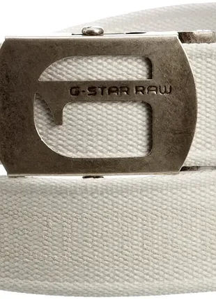 Ремень белый тканевый g-star raw (оригинал)
