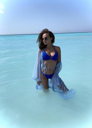 Купальник темно синього кольору calzedonia cobey