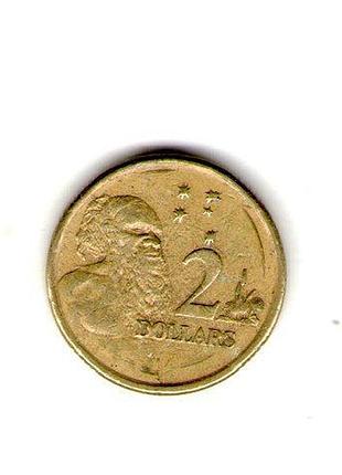 Австралия королева елизавета ii 2 долларов 1999 год no486