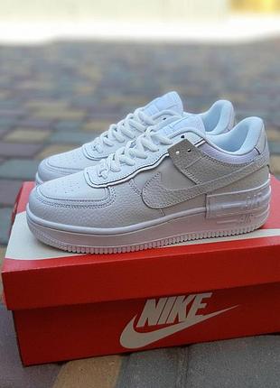 Nike air force 1 shadow белые