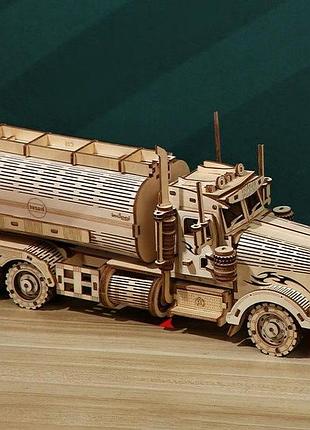Деревянный конструктор 3d-пазл автоцистерна rokr fuel tank car lg-810 (307 деталей)