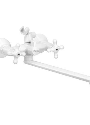 Ванна змішувач monro jc115 -1white (б/шланга та лійки, вент, кор.?