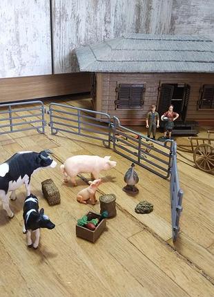 Игровой набор, дома, хищнина, ферма model series похожая к schleich