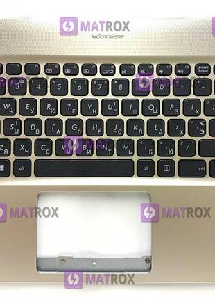 Передняя панель к ноутбуку asus x441, x441s, x441sa, x441sc, x441u, x441ua золотой