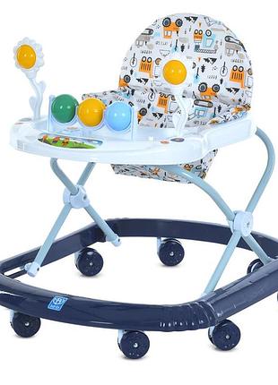Детские ходунки m 5033-1(blue) с музыкой, колеса 8 шт
