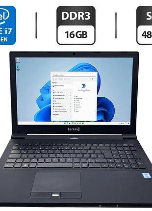 Ноутбук terra mobile 1542k / 15.6" (1920x1080) tn / intel core i7-7700t (4 (8) ядра по 2.9 - 3.8 ghz) / 16 gb ddr3 / 480 gb ssd /