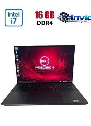 Мобильная рабочая станция dell precision 5550 / 15.6" (1920x1080) ips / intel core i7-10850h (6 (12) ядра по 2.7 - 5.1 ghz) / 16