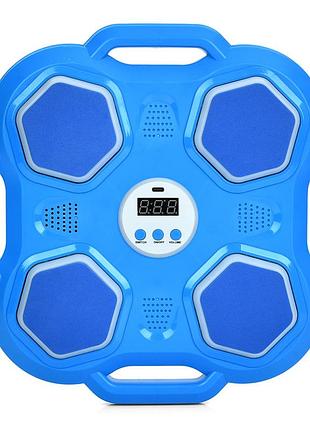 Настенный боксерский тренажер-мишень ms 4651(blue) 2 боксерские перчатки