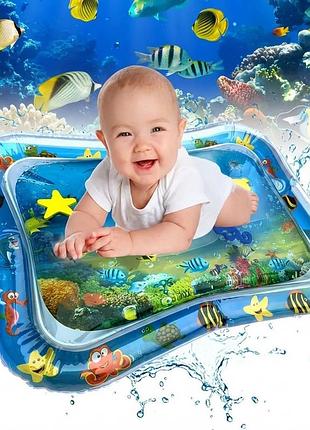 Водний дитячий розвиваючий килимок aiair o inflatable water play mat надувний дитячий водний килимок
