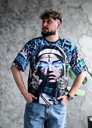 Мужская футболка принт хлопка