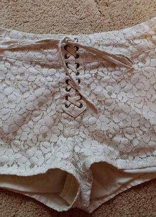 Шорты ажурные женские короткие коттоновые