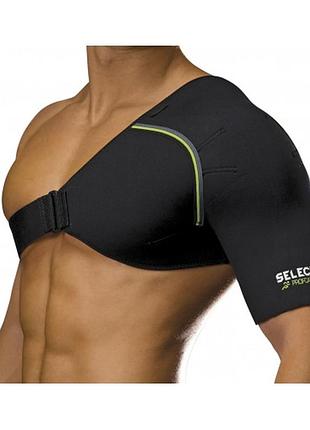 Бандаж для плеча select 6500 shoulder support (228) черн/зел, xl