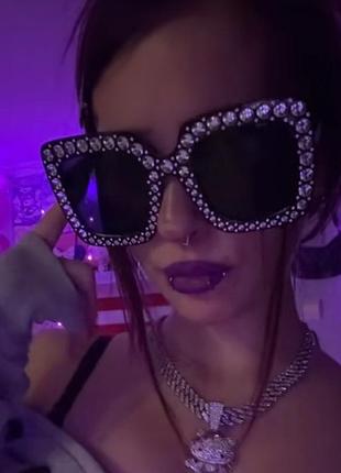 Окуляри очки свага з старазами y2k opium sk8 вінтаж архів готика гранж bimbo