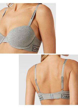 Бюстгалтер calvin klein 75b сірий