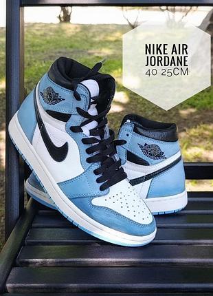 Air jordan 1 retro high university blue. 40р 25см стелька.