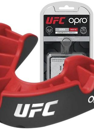 Капа opro silver ufc дитяча (вік до 10) black/red (ufc.102515001)