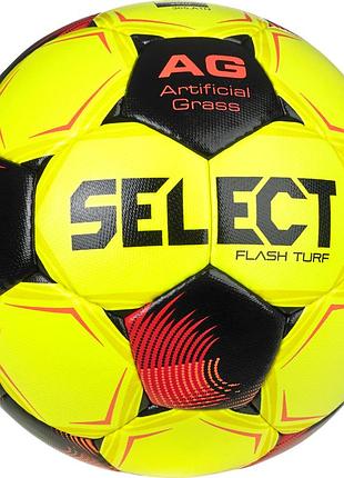 М'яч футбольний select flash turf р.5 v26 fifa basic (008) жовто/червоний