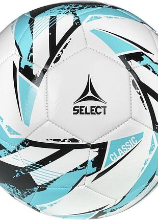 Мяч футбольный (детский) select classic р.4 v26 (001) бело/синий