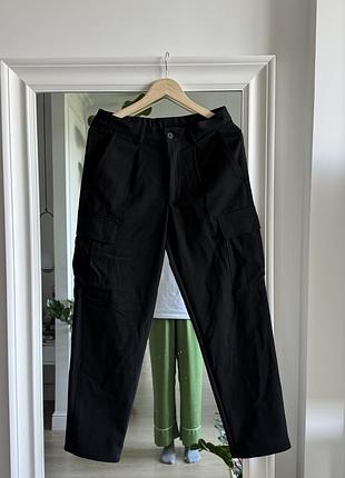 Штани чорні чоловічі zara