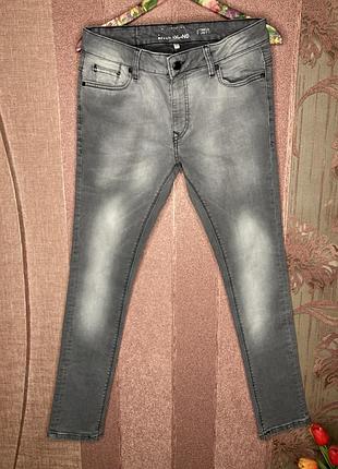 🖤 river island skinny stretch — серые джинсы, w32!