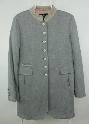 Легке пальто блейзер schneiders salzburg julietta steel button gray cotton coat