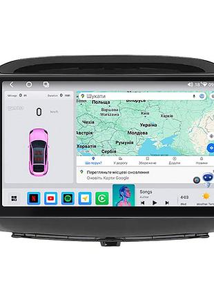 Штатная магнитола lesko совместима с honda fr-v 2004-2009 экран 10" 4/64 qled carplay 4g wi-fi gps 360 prime