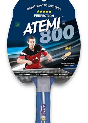 Ракетка для настольного тенниса atemi 800 dt1-10046, размер (eu) - one size