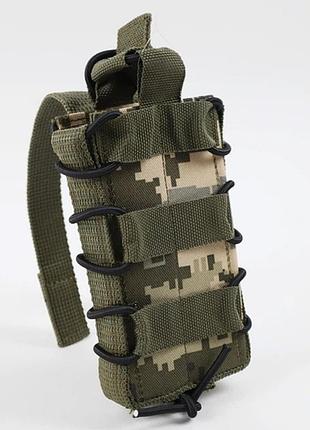 Одинарный итог для магазина ак (molle) пиксель / штурмовой подсумка ак / тактический итог для рожка ак