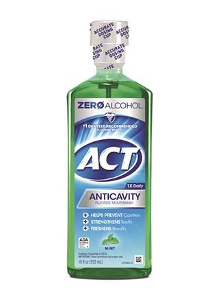 Act anticavity rinse the complete mouth care system dr. ellie's ополіскувач для рота з фтором